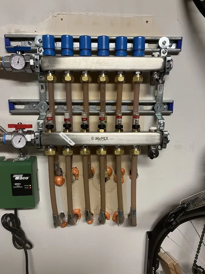 Plumber performing Leak Detection at a residential property in Mebane